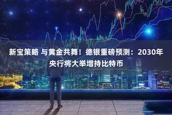 新宝策略 与黄金共舞！德银重磅预测：2030年央行将大举增持比特币